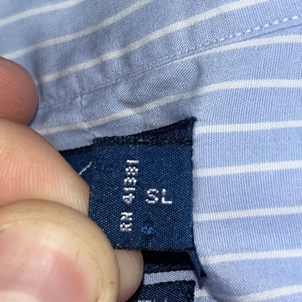 Polo Ralph Lauren Blue Mens Dress Shirt Size 18 35